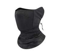 SLEEKEE 1 cuffia parasole, maschera per il viso in seta di ghiaccio, maschera per la protezione solare per esterni, antivento, maschera per il collo, maschera per il viso da viaggio (nero), Nero ,