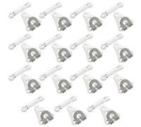 SLEEKEE 15 paia di ganci per pantalone, chiusure nascoste invisibili in metallo, per riparazione e fissaggio