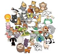 SLEEKEE 150 Adesivi con Animali dei Cartoni Animati, Adesivi Ricompensa per Bambini, Graziosi Adesivi con Graffiti, Possono Essere Utilizzati per Decorare Bottiglie d'Acqua, Quaderni E Valigie