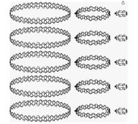 SLEEKEE 18 Gioielli in Stile Punk, Catene retrò Impilate, Bigiotteria Personalizzata, Adatta per La Compilazione Quotidiana, Abito Rock da Festa.