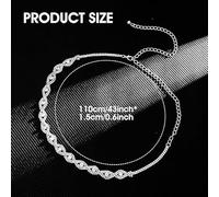 SLEEKEE 2 Catene in Vita, Accessori in Vita alla Moda E Semplici, Decorazioni per Cerimonie di Banchetti, Leggeri E Facili da Trasportare, Regali Commemorativi per Le Vacanze.