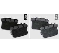 SLEEKEE 2 Paia di Cuscinetti per Il Palmo Antiscivolo, 1 Paio di Cuscinetti per Il Polso Neri Che Assorbono Il Sudore, Cuscinetti per Il Sollevamento Pesi, Manubri.