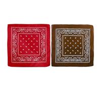 SLEEKEE 2 Sciarpe Quadrate, Stampa retrò, Utilizzate da Uomini E Donne, Accessori per Fascia E Vita, Regali di Famiglia, Accessori per Il Tempo Libero Quotidiano.