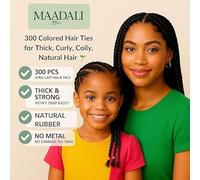 SLEEKEE 2 Tipi di Elastici Ad Anello E Letti per Capelli da 4 Pezzi, Accessori per Capelli Divertenti E Creativi, Resistenti E Ad Alta Elasticità, Adatti Ai Bambini, Stile da Festa.