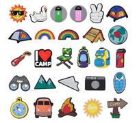 SLEEKEE 27 Accessori Per Scarpe A Tema Campeggio, Accessori Per Scarpe A Fumetti, Accessori Per Scarpe Creative, Accessori Per Scarpe Interessanti, Accessori Per Scarpe Carini