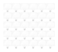 SLEEKEE 30 toppe trasparenti distanziali per cellulare, clip per cellulare, toppa con foro, toppa universale per cellulare, clip, trasparente, 3,5*5,5cm