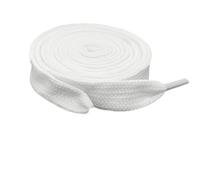 SLEEKEE 4 Paia Di Lacci Larghi Bianchi, Cinturini Per Scarpe Sportive Semplici E Allargati, Accessori Per Scarpe All-Match, Adatti Per Scarpe Da Trekking, Scarpe Sportive.