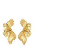 SLEEKEE 4 Paia di Orecchini A Forma di Caprifoglio, Trama retrò, Forma Geometrica Irregolare, Accessori Femminili Squisiti, Adatti per Cene, Abbigliamento Quotidiano.