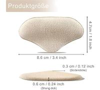 SLEEKEE 6 Paia Di Cuscinetti Per Tacchi In Spugna, Materiale Morbido Per Cuscinetti, Design Di Regolazione Del Piede Antiusura, Universale Per Tacchi Alti Sportivi, Patch Antiscivolo E Anti-Caduta.