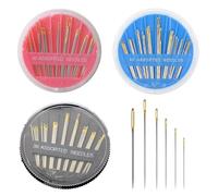 SLEEKEE 90 Aghi per Cucire A Mano, Aghi per Cucire A Mano con Manico Dorato, Aghi per Cucire Confezionati, Aghi per Ricamo di Diverse Dimensioni, Set di Aghi per Cucire per La Casa