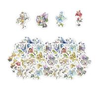 SLEEKEE 92 Adesivi per Fata Floreale, Stile da Favola da Sogno, Facile da Strappare E Incollare, Regali Creativi per Ragazze, Adatti per Manuali, Decorazioni di Cancelleria.