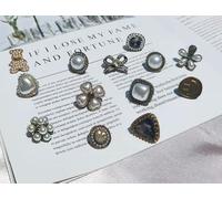 SLEEKEE Accessori Per Scarpe D'Amore Con Perline Da 12 Pezzi, Fibbia Per Scarpe Con Strass Rimovibile, Decorazione Per Lacci Lucidi, Adatta Per Scarpe Casual, Scarpe Sportive.