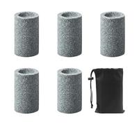 SLEEKEE Set di 5 temperamatite smerigliato con 1 custodia nera impermeabile, punte per freccette, accessori durevoli per freccette professionali, attrezzature sportive