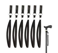 SLEEKEE Set di 6 corde per stampelle, cinghie da polso in nylon, bastoni da trekking, accessori per cavalletto, corda universale, fissaggio per cavalletto