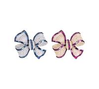 SLEEKEE Spille con Fiocco 2 Pezzi, Spille con Strass, Spille Elei, Spille Vintage, Spille per Abiti, Accessori di Abbigliamento