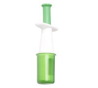 SLEEKEE Tagliabatuva, tagliafrutta e fragole, multifunzione portatile, può essere utilizzato in cucina, in plastica con acciaio inossidabile, verde
