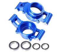 SLEEMNG Set mozzo Ruota Posteriore in Alluminio 7075 for Auto RC 1/5 for Parte for TR-axxas XMaxx X-Maxx 6S 8S(Blauw)