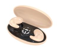 Sleep - Auricolari wireless IPX5, impermeabili, cuffie wireless per dormire, con cancellazione del rumore, auricolari invisibili con microfono touch control a lunga durata della batteria