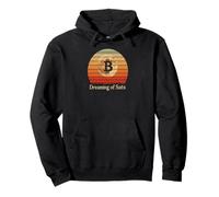 Sleep Crypto Investment Reddito passivo Blockchain Bitcoin Felpa con Cappuccio