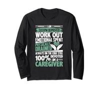 Sleep Deprived Work out Emotional Spent Caregiver Maglia a Manica