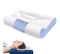 Sleep Enhancing Cervical Support Comfort Goose Down Pillow, 2025 New Cervical Traction Support Pillow, Ergonomic Swan for Side Back Stomach Sleeper (#2)