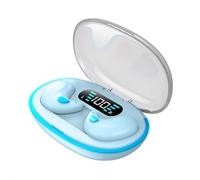 Sleep Headphones Bluetooth 5.3 - Auricolari wireless per chi dorme di lato, design sottile a pressione zero, isolamento acustico e modalità sleep (blu)