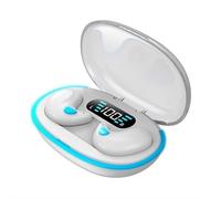 Sleep Headphones Bluetooth 5.3 - Auricolari wireless per chi dorme di lato, design sottile a pressione zero, isolamento acustico e modalità sleep (bianco)