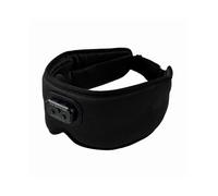 Sleep Headphones - Bluetooth Music Eye Mask with 20 White Noise, 3D Design, Adjustable Size, Washable, 15 Hour Playback, Black