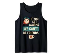 Sleep Humor Anti Morning - Sveglia a Forma di Gufo Notturno Canotta