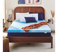 Sleep Innovations 3 Inch Cooling Gel Infused Memory Foam Mattress Topper, Twin Size, Cool Comfort, Medium Support