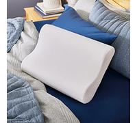 Sleep Innovations - Cuscino da Viaggio, Modellato, con Federa di Rivestimento in Misto Cotone, Queen