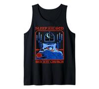 Sleep is My God Sarcastic Retro Vintage Funny Adult Humor Canotta