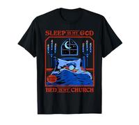 Sleep is My God Sarcastic Retro Vintage Funny Adult Humor Maglietta