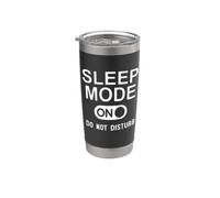 Sleep Mode On Please Don't Disturb I'm Sleeping I Love Naps Bicchiere termico in acciaio inox doppia parete