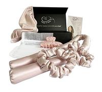 Sleep 'N Curl - 100% pura seta di gelso - Kit arricciacapelli senza calore con cuffia in pura seta (cuffia)
