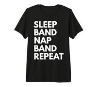 Sleep Nap Band Repeat Lover Maglietta Premium
