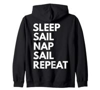 Sleep Nap Sail Repeat Amante Vela Marinaio Felpa con Cappuccio