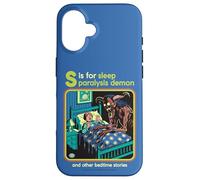 Sleep Paralysis Demon Sarcastic Retro Funny Adult Humor Custodia per iPhone 16