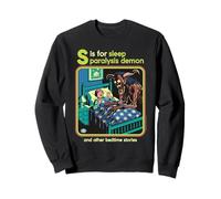 Sleep Paralysis Demon Sarcastic Retro Funny Adult Humor Felpa