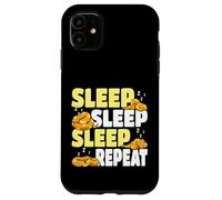 Sleep Sleep Sleep Repeat Cute Sleeping Snake Pigiama Custodia per iPhone 11