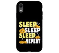 Sleep Sleep Sleep Repeat Cute Sleeping Snake Pigiama Custodia per iPhone XR