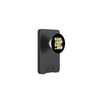 Sleep Sleep Sleep Repeat Cute Sleeping Snake Pigiama PopSockets PopWallet per MagSafe