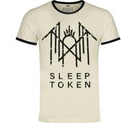 Sleep Token Logo Unisex T-Shirt Ringer Panna 100% Cotone Regular