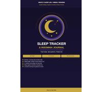 Sleep Tracker: Nightly Insomnia Journal with Quality Ratings, Weekly Reviews and Monthly Pattern Analysis - For Anyone Struggling with Poor Sleep or Sleeplessness