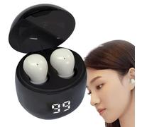 Sleep Wireless Earbuds - Auricolari wireless con cancellazione del rumore, ultra leggeri, con controllo touch intelligente, invisibili, confortevoli per sport, esercizio fisico, palestra