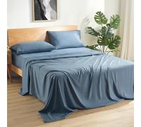 SLEEP ZONE Lightweight Super Soft Easy Care Microfiber 4 Pieces Bedding Sheet Set with Deep Pocket All Season Use for Adults Male Female