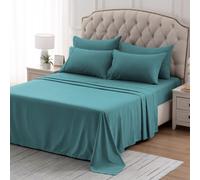 SLEEP ZONE Nanotex Super Soft Cooling Twin Bed Sheets Set for Kids 3 Piece Easy Care Fitted Flat Sheet Pillowcase Sets Wri