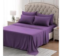 SLEEP ZONE Nanotex Super Soft Cooling Twin Bed Sheets Set for Kids 3 Piece Easy Care Fitted Flat Sheet Pillowcase Sets Wri