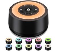 Sleepbox Macchina per il rumore del suono bianco con 25 suoni lenitivi e 10 colori luce notturna calda 4 livelli di luminosità 32 livelli di volume 5 timer e funzione di memoria perfetta per bambini
