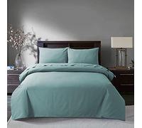 Sleepdown Lenzuolo con Angoli Elasticizzati in Cotone Egiziano, Motivo: Uova Set Biancheria da Letto, Uovo D'Anatra, King